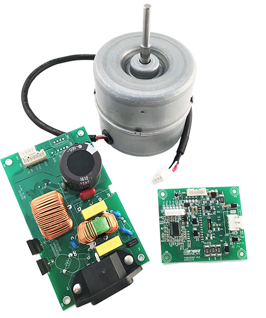 High efficiency BLDC motor for cooker hoods